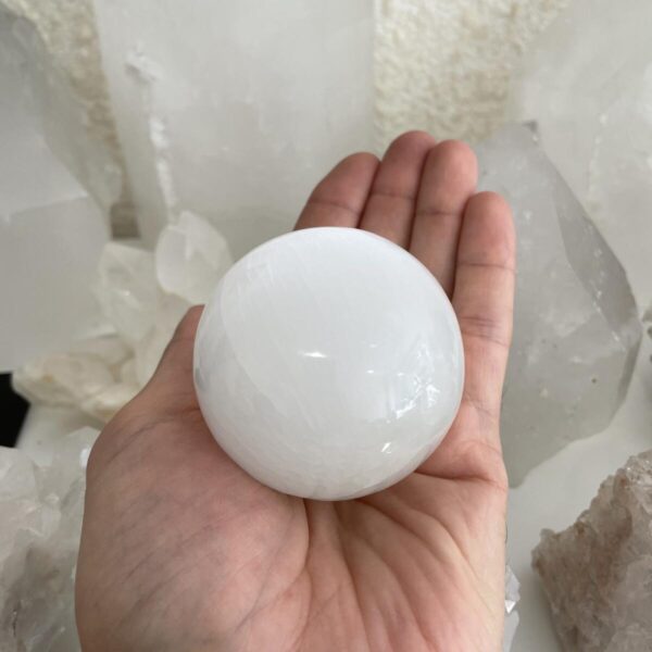 Selenito rutulys (sfera), 6 cm - Image 2
