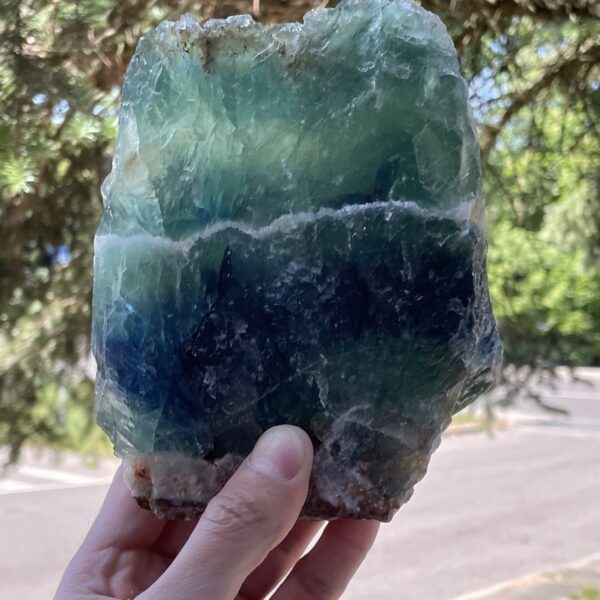 Vaivorykštinis fluoritas (AA), 2,76 kg - Image 3
