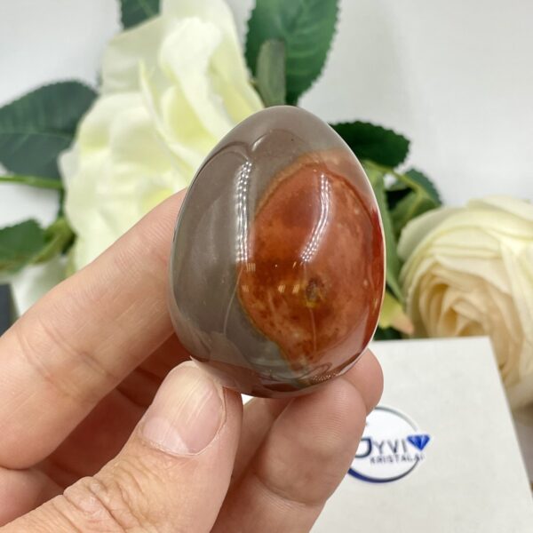 Polichrominio jaspio kiaušinis, 91 gr.