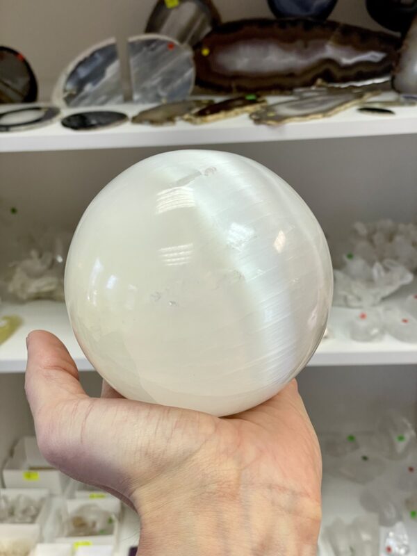 Selenito rutulys (sfera), 11-12 cm