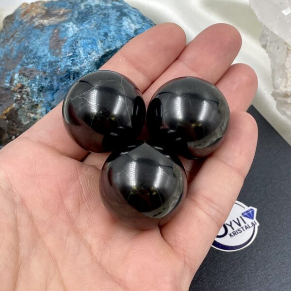Šungito rutulys, 39-44 gr.