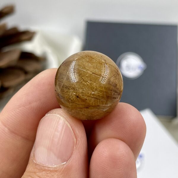 Rutilo kvarco rutuliukas (AA), 15 gr.