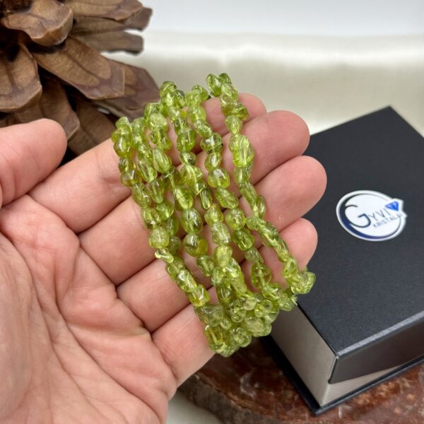 Peridoto apyrankė, 5x7 mm ovaliais - Image 2