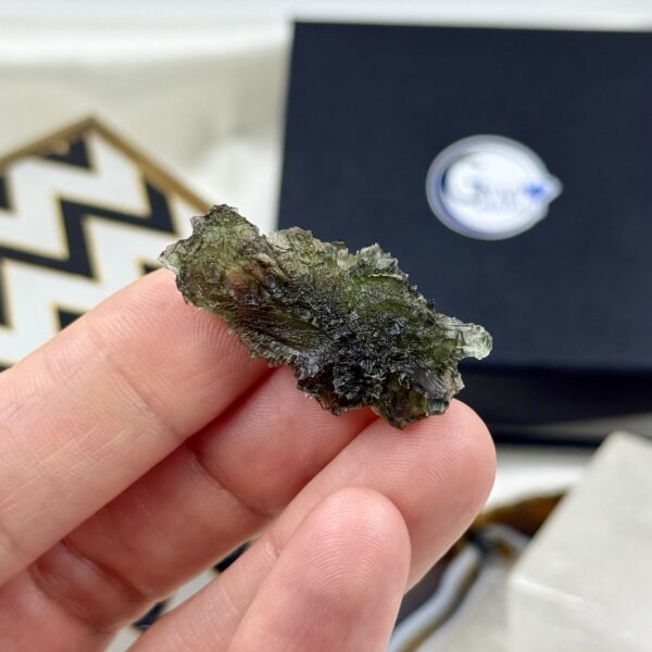 Moldavitas, 6,37 gr. - Image 3