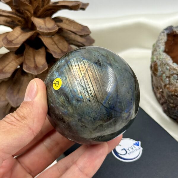 Labradorito rutulys (sfera), 501 gr. - Image 3